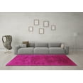 thumbnail image 3 of Ahgly Company Indoor Square Oriental Purple Industrial Area Rugs, 6' Square, 3 of 4