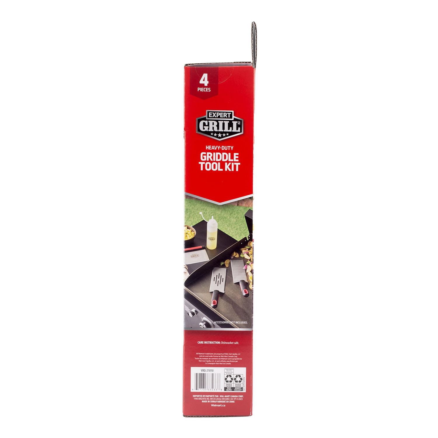 Expert Grill Grilling Accessories BBQ Grill Tools Set, 4 Pieces Stainless Steel Grill Kit