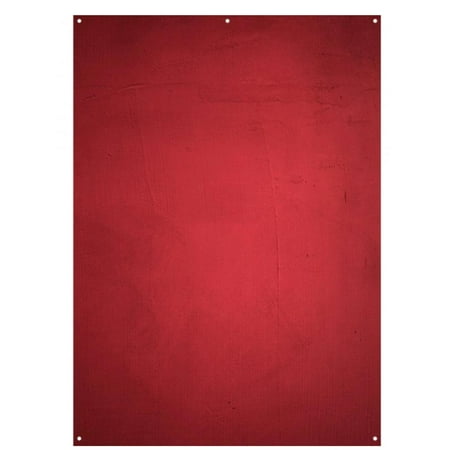 Westcott X-Drop Matte Vinyl Backdrop Aged Red Wall 5x7