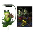 thumbnail image 3 of Estatua solar de jardín de luz de rana, decoración de césped al aire libre, de rana de jardín para patio, balcón, patio, adorno de césped, rega Rana con violín Soledad Luces de estaca de camino, 3 of 6