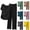 Black, variant on Sentmoon Loose Short Sleeve Womens Pajama Sets Regular Fit Crew Neck Casual Womens Pajama Sets Regular Silky Pj Sets for Woman Black L