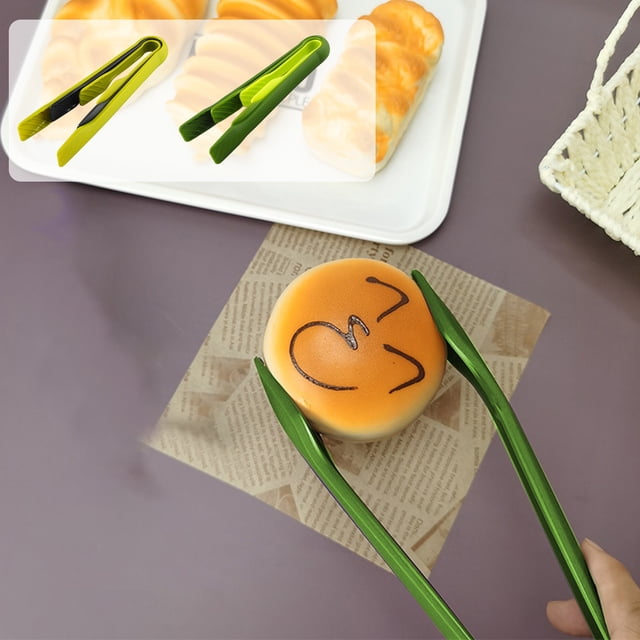 Juego de 3 Pinzas de Plástico para alimentos onlyliua para barbacoa y Cocina