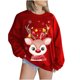 thumbnail image 1 of Sudadera Para Mujer Sudaderas Con Cuello Redondo Mangas Largas A La Moda Estampado de Navidad Tops Sueltos Blusa Odeerbi ODB173778, 1 of 5