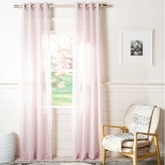 SAFAVIEH Lemma Grommet Curtain Window Panel, 52" x 84", Lavender