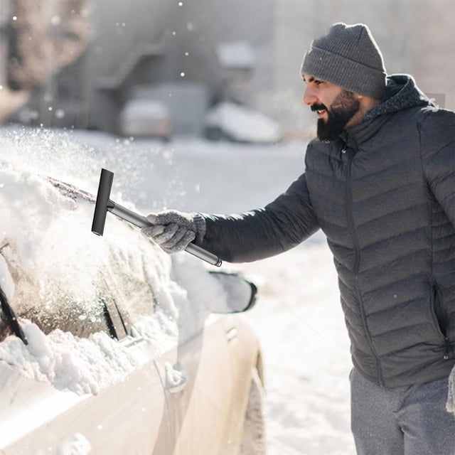 BotaniNest Portable Winter Ice Shovel Windshield Multifunctional Ice Scraper Winter Necessity