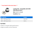 thumbnail image 2 of Locking Hub - Compatible with 2000 - 2004 Nissan Xterra 2001 2002 2003, 2 of 2