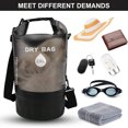 thumbnail image 4 of Bolsa Seca Impermeable - Mochila Flotante Impermeable de 20L con Tapa Enrollable Mantiene el Equipo Seco para Kayak, Rafting, Navegación, Natación, Acampar, Playa y Pesca, Negro, 4 of 11