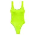 thumbnail image 4 of Trajes de baño de  para mujer Traje de baño sin espalda sin mangas para mujer Amarillo fluorescente Zulema  Traje de baño, 4 of 5