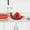 thumbnail image 2 of Shisuyan Oval With Handles Storage Bread Basket Brown 1Pcs 31.5x20.5cm, 2 of 8
