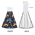 thumbnail image 3 of Dailycode Kitchen Wash Cloths with Hanging Loops Absorbent Absorbent Quick Drying Hand Towels, 2 Pack, Cute Skeletons Rainbows Stars, 3 of 7