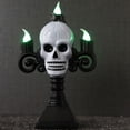 thumbnail image 4 of Decoraciones de Halloween, adornos de Halloween, regalos de Halloween, accesorios decorativos de Halloween, festival de calaveras, farola con cabeza de calavera, lámpara de vela electrónica, diseño de, 4 of 9