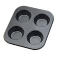 thumbnail image 2 of Tongina 3xKitchen 4-cup Muffin Cakes Pan Bakeware Cake Cookie Baking Tray 3 Pcs, 2 of 8