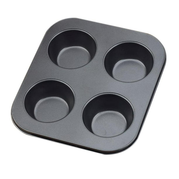 Cocina 4 tazas Muffin Cake Pan Utensilios para hornear Cake Cookie Bandeja para hornear