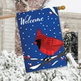 thumbnail image 3 of Briarwood Lane Cardinal Burlap Winter House Flag, 3 of 4