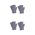 thumbnail image 3 of Jumpingount 1 par de guantes sin dedos, accesorios de ropa para hombres y mujeres, cubiertas térmicas para manos, calentador de manos con Color sólido para gris claro 2piezas Jumpingount CBP338823, 3 of 5