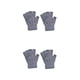 thumbnail image 1 of Minnieouse 1 par de guantes sin dedos tejido artesanal guante de medio dedo mujeres hombres cómodo tejido calentador de manos para exteriores gris claro gris claro 2piezas Minnieouse CBP338823, 1 of 5