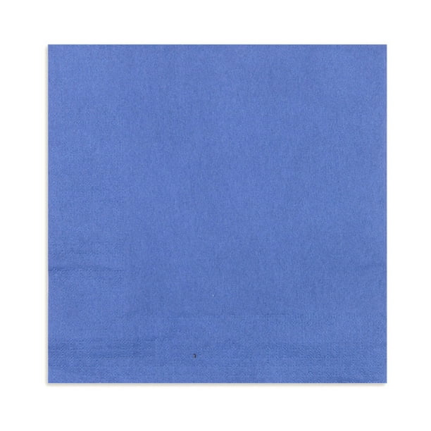 Luxenap Square Navy Blue Paper Napkin Micropoint, 2Ply 15 3/4" x