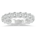 thumbnail image 1 of SZUL Women's AGS Certified Diamond Eternity Band in 14K White Gold (3.75 - 4.25 CTW), 1 of 4