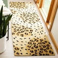thumbnail image 3 of SAFAVIEH Soho Roxanne Dotted Wool Runner Rug, Gold/Black, 2'6" x 12', 3 of 8
