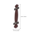 thumbnail image 4 of Miangastore 6pcs Leather Handles Door Pull Handles Drawer Knobs Practical Door Handles, 4 of 8