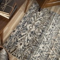 thumbnail image 2 of Orian Adagio Area Rugs - 8236 Contemporary Ivory Waves Garlands Scratches Etched Rug, 2 of 2