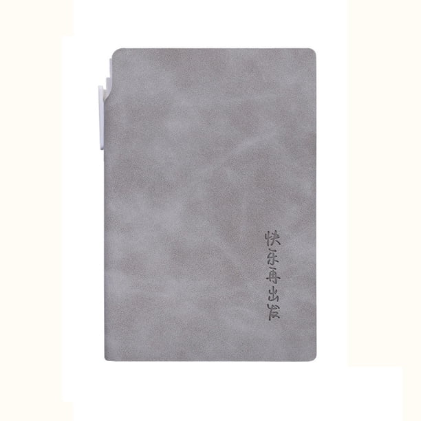 Cuaderno A7 de Piel de Oveja con Bolígrafo para Que Los Estudiantes Lo Lleven Al Comienzo Del Curso Escolar.