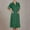 Green, variant on Abomasnow Scrubs Dress for Women Short Sleeve Lapel Neck Work Uniform Button Down Open Front Nursing Workwear with Pockets