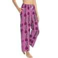 thumbnail image 2 of Xecao Tulips Flowers Women's Straight Lounge Pajama Pants: The Epitome of Relaxed Sleepwear, 2 of 9