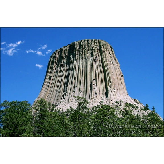 24"x36" Gallery Poster, Devils Tower National Monument wyoming