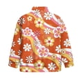 thumbnail image 5 of Uorisanigo Girls Half Zipper Sweatshirts Fall Trendy Long Sleeve Pullover Top Oversized Girls Crop Sweatshirt Vintage 60s 70s Hippie Flower Pullover Jackets Fall Fashion Outfits Clothes, 5 of 7