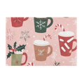 thumbnail image 7 of Yayeee Bath Rug for Bathroom Floor Non Slip Rectangle Fluffy Soft Absorbent Mat, 16"x24", Brown Christmas Cups, 7 of 7