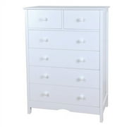 Molly Drawer Dresser in White Finish