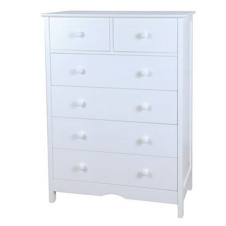 Molly Drawer Dresser in White Finish