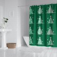 thumbnail image 2 of Christmas Shower Curtain for Bathroom Merry Christmas Bathroom Curtain Durable Beautiful Bath Curtain Hooks Included,72x72Inch, 2 of 5