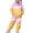 1-Pink966, variant on WOYY Girls Casual Sweatsuit Long Sleeve Hoodie Sweatshirt Pants 2-Piece Outfits, Sizes 1-13