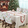 thumbnail image 4 of Colorful Christmas Tree Chair Covers Set of 8 Abstract Painting Pine Tree Forest Chair Back Covers Stretch Removable Washable Slipcovers Protector for Dining Room Kitchen Party Decor, 4 of 5
