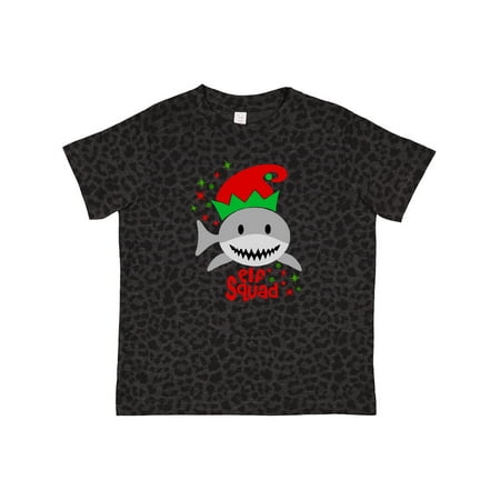 

Inktastic Cute Elf Squad Shark in Santa Hat Gift Toddler Boy or Toddler Girl T-Shirt