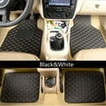 thumbnail image 2 of 4pcs Universal Front&Rear Car Floor Mat With Antiskid Pedal PU Leather Multiple Colour, 2 of 41