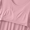 thumbnail image 5 of Sleeveless Nightgown with Built in Bra Womens Pajamas Nightdress Solid Color Loungewear Dress, 5 of 5