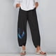 thumbnail image 2 of Moda Mujer Verano Casual Suelto Algodón Y Lino Bolsillo Impresión Pantalones Pantalones Odeerbi ODB-6, 2 of 4
