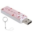 thumbnail image 1 of Unidad flash USB 2.0 tipo PushPull de disco U Dispositivo de almacenamiento de datos portátil con cordón (128 GB), 1 of 10