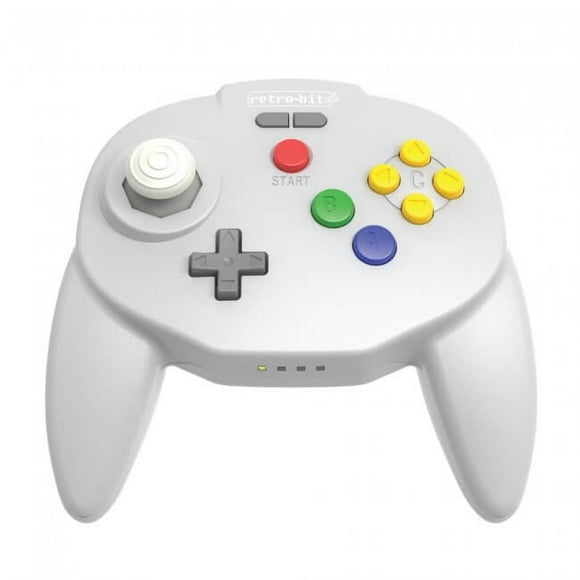 Control Retro-Bit Inalambrico Tribute64 2.4 GHz Gris para Nintendo 64 Switch USB