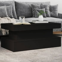 vidaXL Coffee Table Black Engineered wood Medium Coffee Table