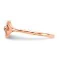 thumbnail image 4 of Solid 14k Rose Gold VS Diamond heart Ring Band Size 7.5, 4 of 6