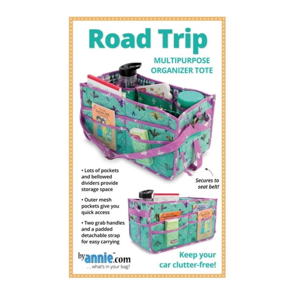 By Annie Sewing Pattern Road Trip Organiser Bags
