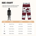 thumbnail image 2 of Salouo Buffalo Plaid Forest Print Women's Pajama Pants Casual Loose Sweatpants PJs Flowy Pants Drawstring Palazzo for Women Wide Leg Pants Lounge Pajama -X-Large, 2 of 8
