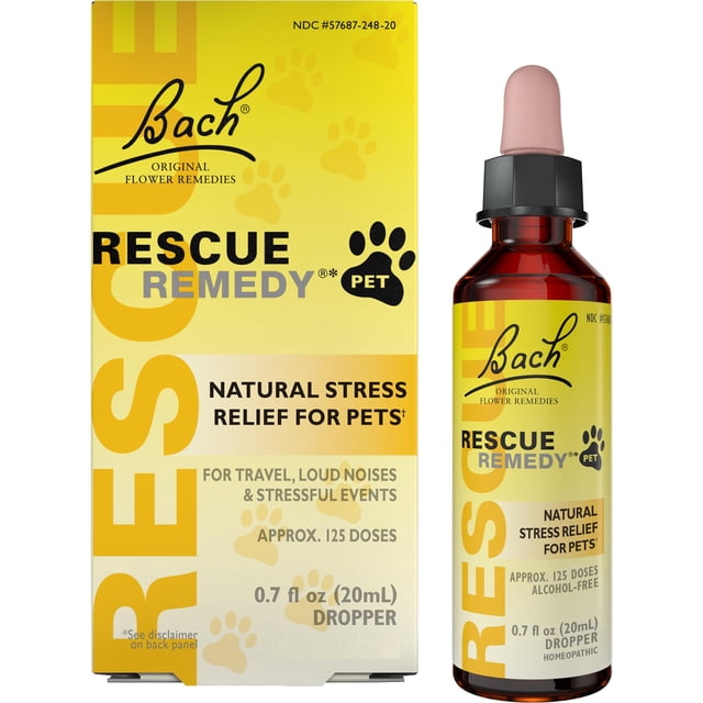 Bach Rescue REMEDY PETS | Alivio natural para mascotas, Gotero (20 ml)