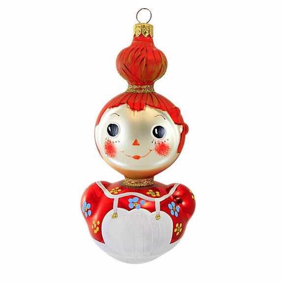 Christopher Radko Company Ragamuffin - 1 Glass Ornament 6.00 Inch, Glass - Ornament Christmas Doll 960520 ANN