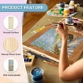 thumbnail image 3 of Uxcell 2Pcs Wood Canvas Boards, 8x20 Inch Wood Art Canvases Square Unfinished Wood Panel for Painting, Crafts, DIY Projects, Pouring Art, 3 of 6