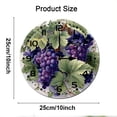thumbnail image 2 of ZXCXRQFa Fruits Grape Theme Battery Operated Silent Wall Clock Decor for Home, Kitchen, Living Room, Office, Bedroom, or Bathroom (10 Inch）, 2 of 7